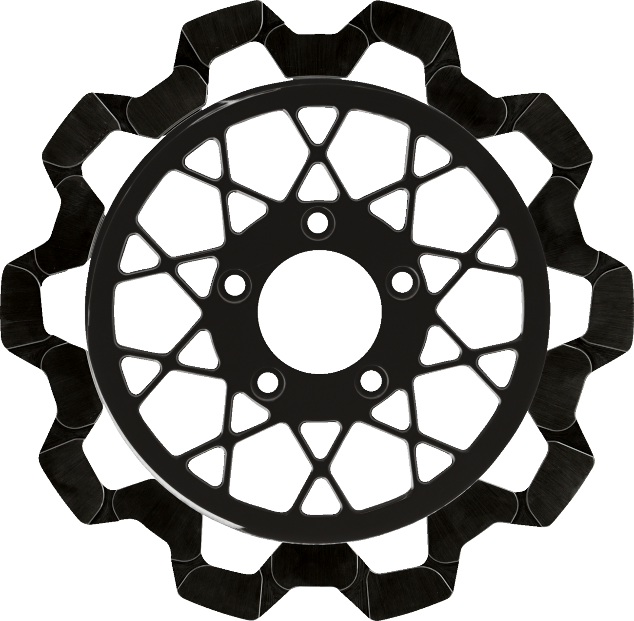 Lyndall Racing Gemini Black Rear Brake Rotor fits 2014-2024 Harley Touring FLH
