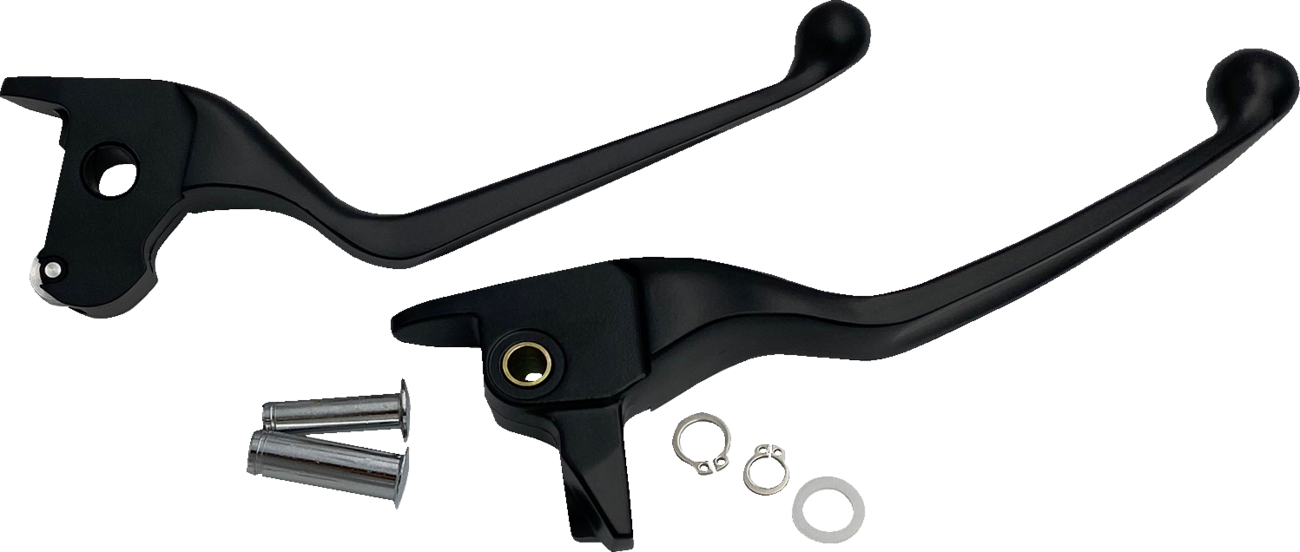 Drag Specialties Narrow Black Brake Clutch Hand Levers 2014-2016 Harley Touring