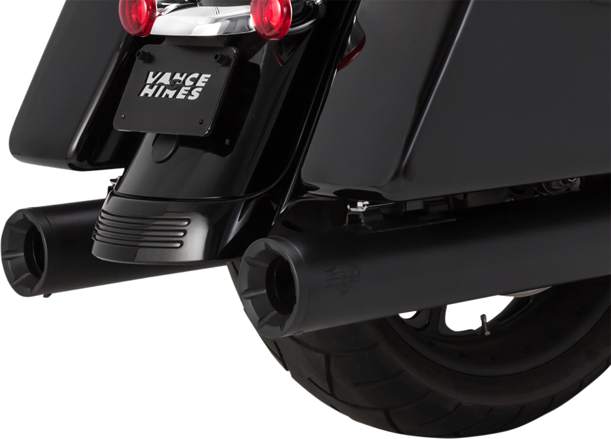 Vance & Hines Eliminator 400 Black 4" Mufflers 2017-2023 Harley Touring 46714