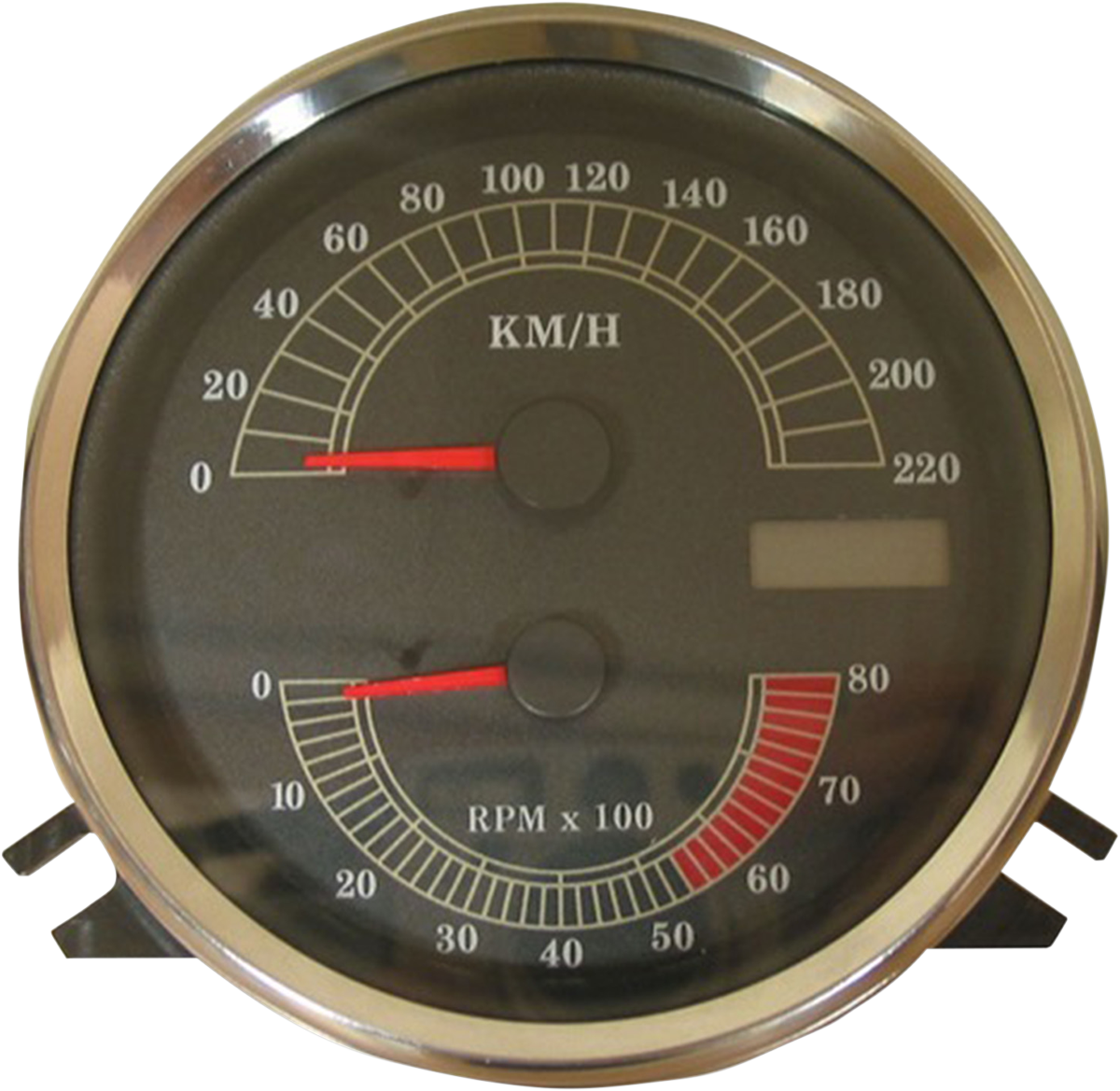 Drag Specialties Electronic KM/H Speedo & Tachometer fits 1996-03 Harley Softail