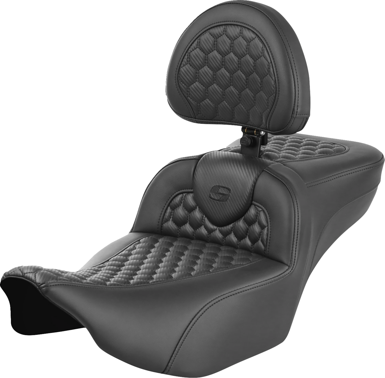 Saddlemen Roadsofa Honeycomb Extended Seat & Backrest for 2023-24 Harley Touring