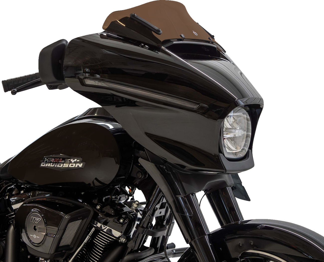 Klock Werks Kolor Flare 6.5" Bronze Windshield for 2023-2025 Harley Street Glide