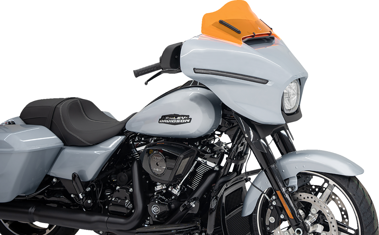 Klock Werks Kolor Flare 8" Orange Ice Windshield for 2023-24 Harley Street Glide