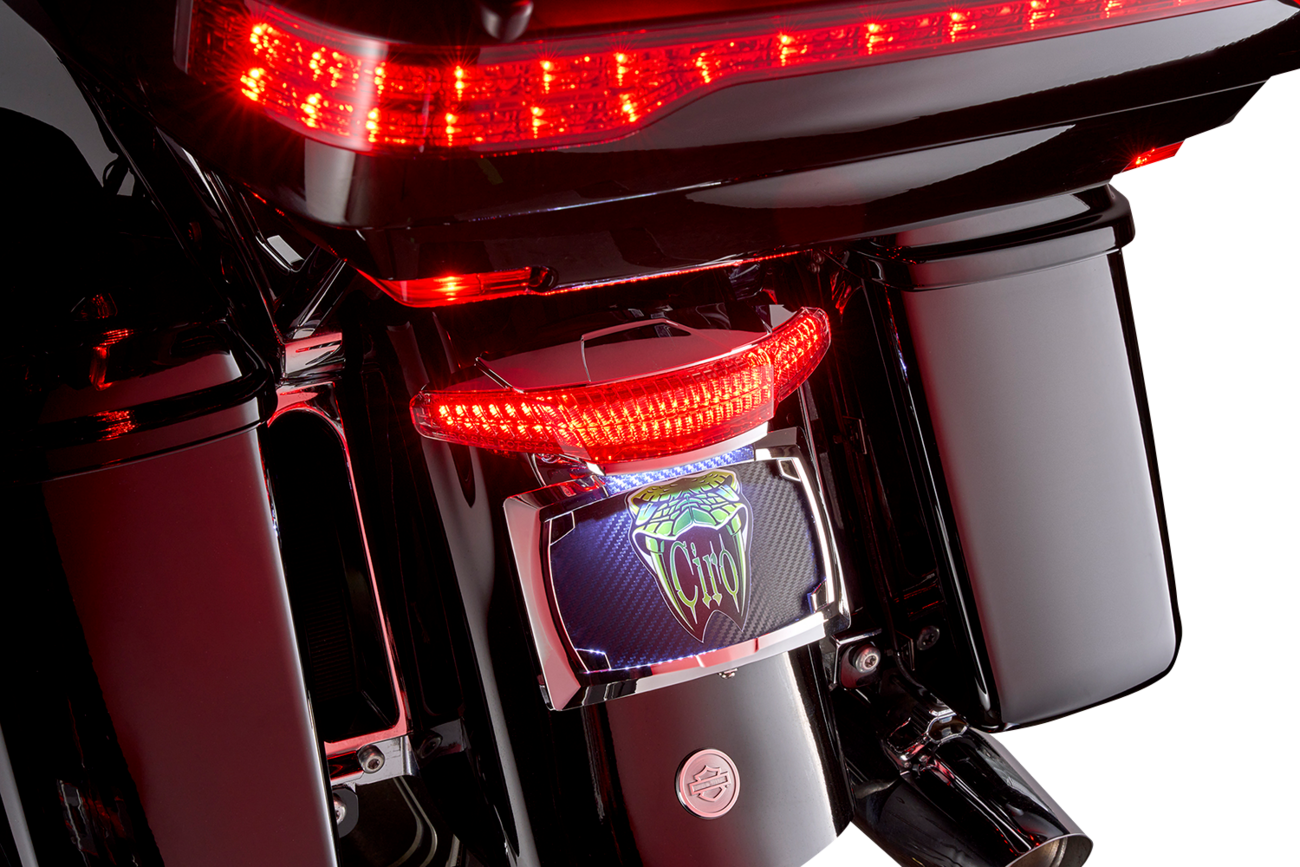 Ciro Latitude Tail Light & License Plate Mount for 2014-2023 Harley Touring FLTR