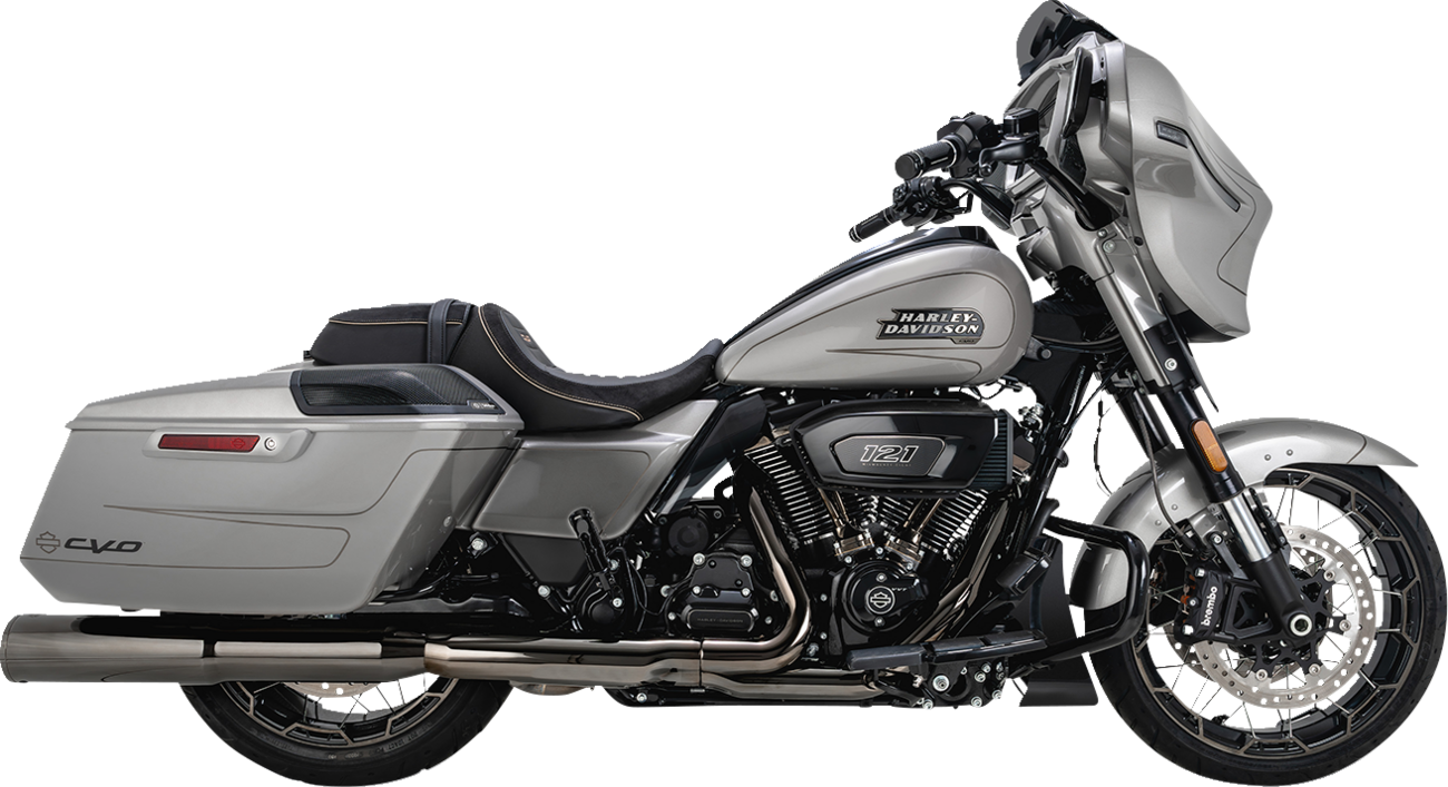 Vance & Hines Hi-Output Dark Chrome Slip On Mufflers for 2017-23 Harley Touring