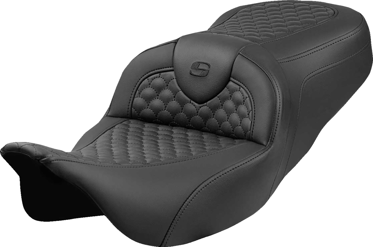 Saddlemen Roadsofa Scallop Stitch Gel Seat fits 2008-2024 Harley Touring FLHX