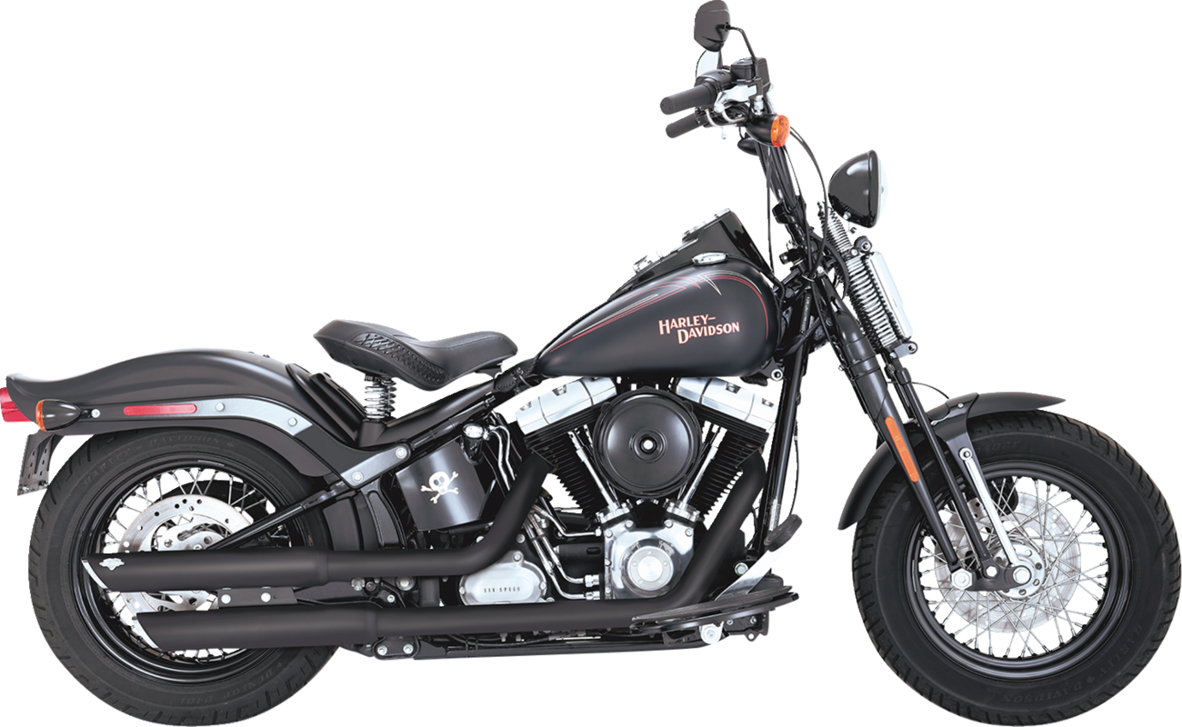 Vance & Hines Twin Slash 3" Slip On Mufflers for 2010-2017 Harley Softail FLST