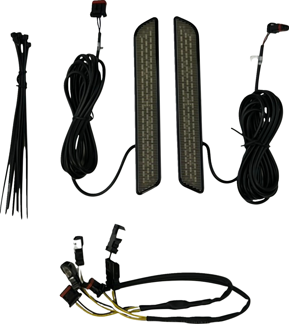 Custom Dynamics Front Fork Smoke LED Reflectors for 2022-24 Harley Low Rider ST