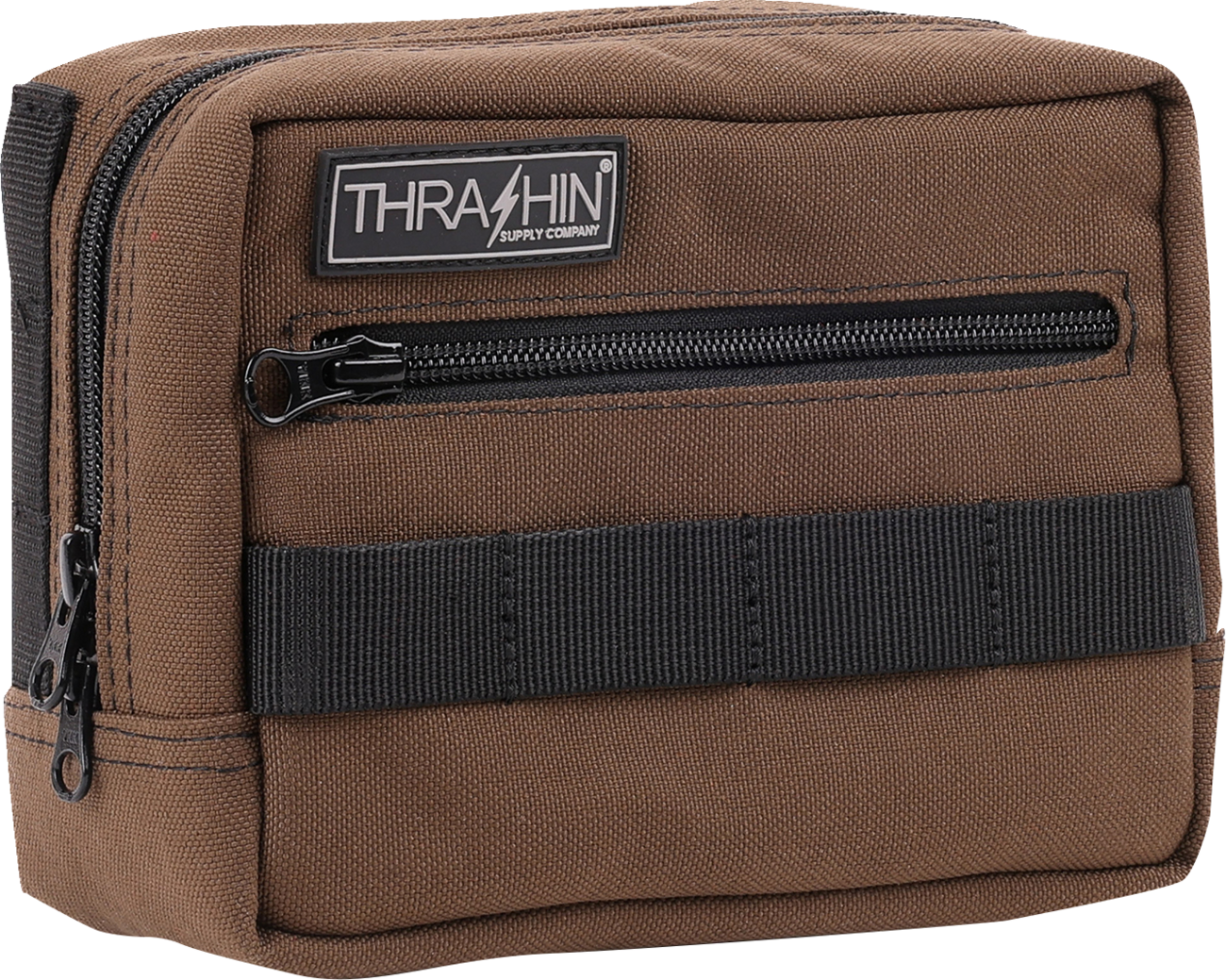 Thrashin Supply Brown Motorcycle Handlebar Storage Bag Harley Davidson THB-0006