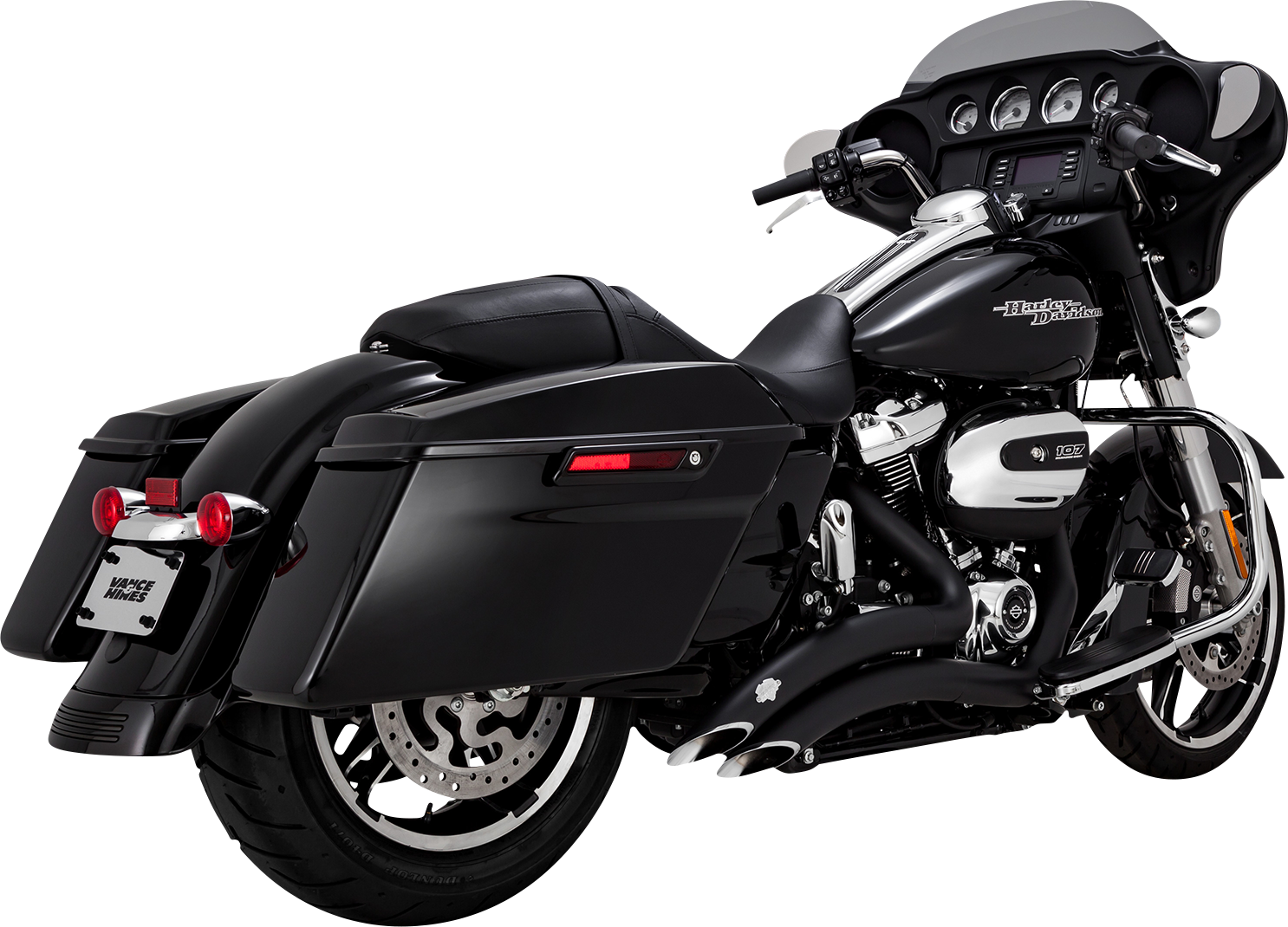 Vance & Hines Big Radius Black Exhaust System 2017-2022 Harley Touring Models