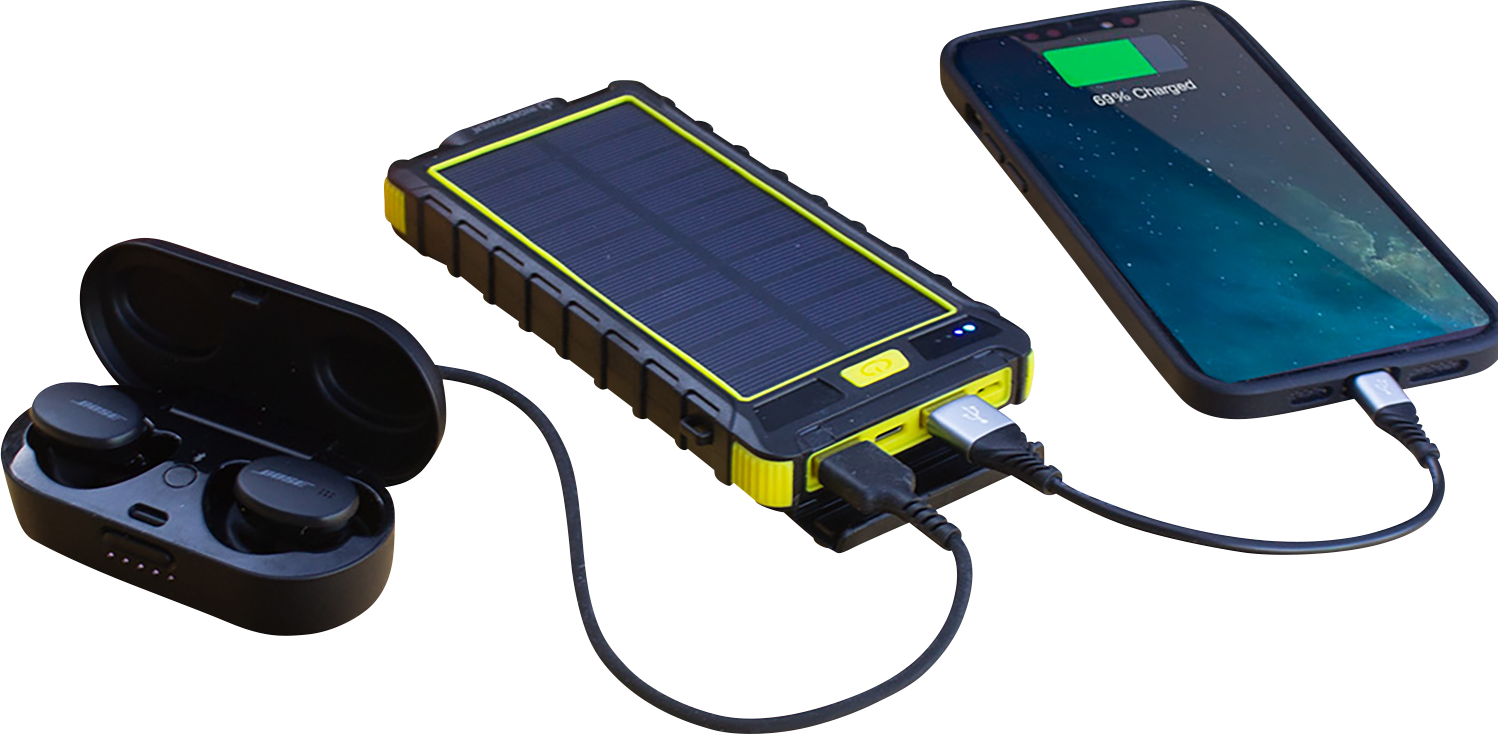 Reda Outdoor Power Pack Bank Portable Solar Dual Cell Phone Charger  ATV Boat